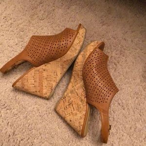 Size 6 1/2 sandals with a heel